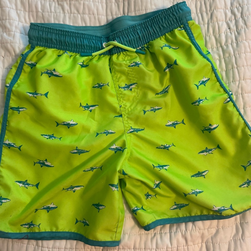 Cat & Jack Green and Teal Swim Shorts